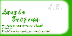 laszlo brezina business card